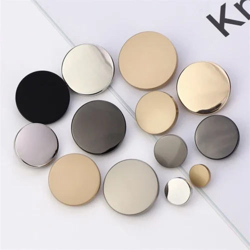 2380f5e70858199a3f65e2eb52faf466.webp 10 Pieces 10 15 20 25mm Golden Buttons for Clothes 20mm Sewing Material Sewing Accessories Windbreaker Jacket Button Women s Shirt Buttons