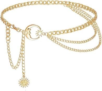 51R74IOBJ+L._AC_SY350_ Two C Belt Waist chain Waist belt Adjustable belt woman women belt hip chain