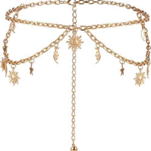 Two C Belt Waist chain Waist belt Adjustable belt woman women belt hip chain