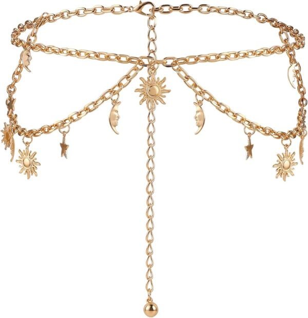 71pCt45iJSL._AC_UY1000_ Two C Belt Waist chain Waist belt Adjustable belt woman women belt hip chain