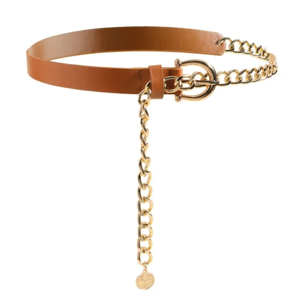 my-11134207-820l4-mkc12gwcycjsb0.webp New Women Thin Waist Belt Versatile Belt For Dresses Retro Chain Belt